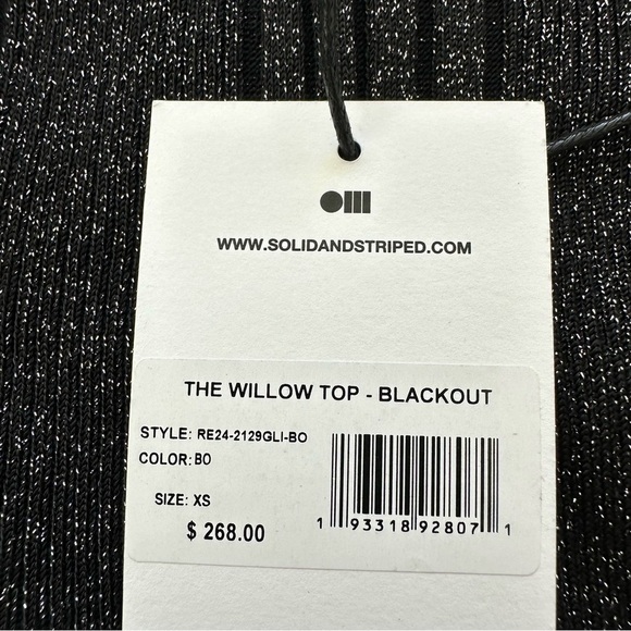 NWT!!! Solid and Striped shimmer top size XS Retail 268$ - Picture 7 of 9